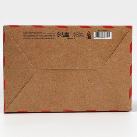 Box the team "New Year's Post", 18 x 12 x 7 cm, New Year-4