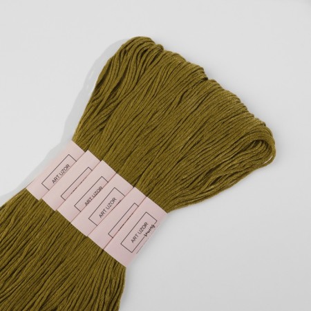 Set of threads Muline No. 831, 8 ± 1 m, 6 pcs, olive color-2