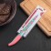 Kitchen knife with an anti -wagoning coating of the “flowers” ​​shares, blade 12 cm