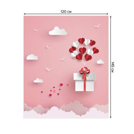 The tablecloth "Air Gift", rectangular, Saten, size 120x145 cm-1