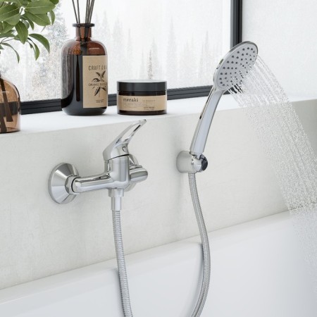 Santek shower mixer "Bus", with accessories, chrome-2