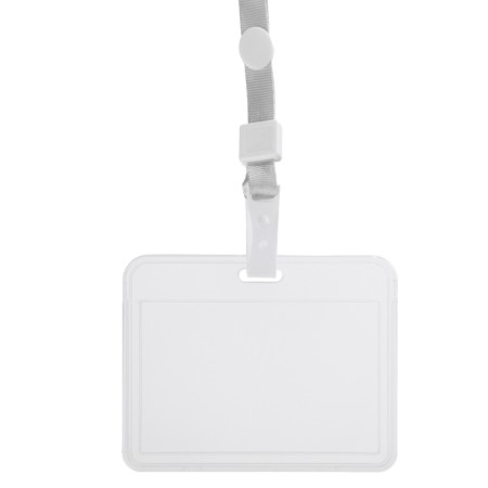 Horizontal badge 85 x 54 mm, erichkrause slider, transparent case, textile tape, tse mix-2