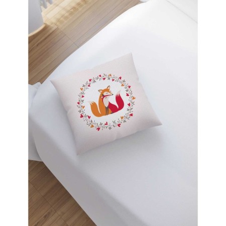 Pillowess decorative "Fox Love", on lightning, size 45x45 cm-1