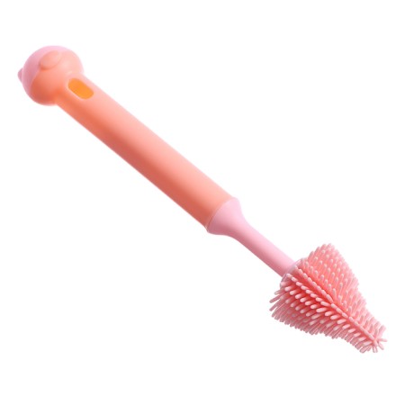 Brush for a nipple and dummy, pink color-1