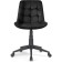 Computer chair Kelmi 1 plastic/velor, black/black 51x61x78 cm