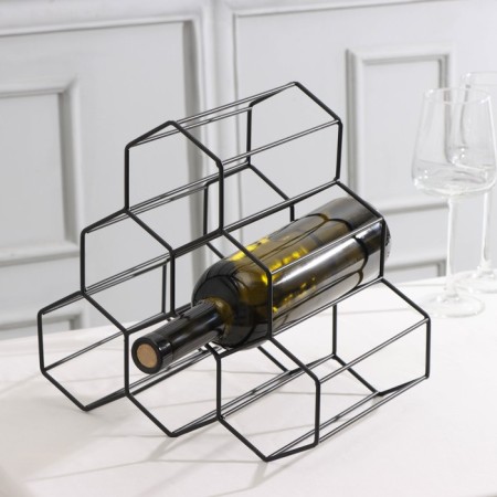 Sot shaft stand for the bottles "Sot", 28.5 × 27.4 × 21 cm, black color
