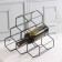 Sot shaft stand for the bottles "Sot", 28.5 × 27.4 × 21 cm, black color