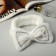 Hair bandage "sequins" 19.5*5.5 cm white