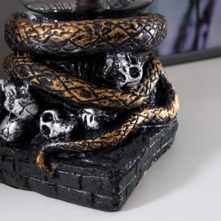 Plasmic ball Polystone "Cobra" gold 21x13x10.5 cm-4