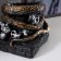 Plasmic ball Polystone "Cobra" gold 21x13x10.5 cm