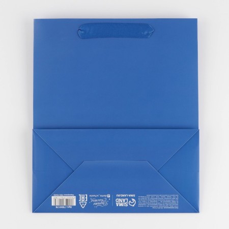 Gift laminated package, packaging, “blue”, m 26 x 30 x 9 cm-3