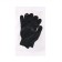 Gloves, x/b, knitting 7 class, 6 threads, with PVC dots, size 10, black, set 10 pairs, Greengo