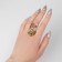 Ring "Right" Skull on the bones, the color of black gold, dimensionless
