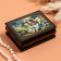 Casket "Angel", black, 8 × 10.5 cm, lacquer miniature