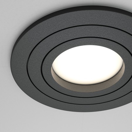 The built-in lamp Technical DL023-2-01B, 1x50W, 9.2x9.2x2.5 cm, GU10, Black Color Black-1