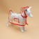 Dog raincoat, size L (DS 30, OG 41-46, Osh 42 cm), red