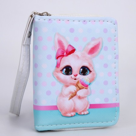 Kidty purse "Bunny" 10x8.5x2 cm, blue