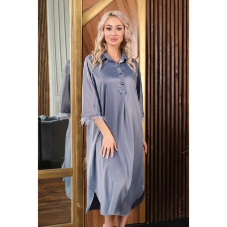 Women's dress, size 46, gray color-10