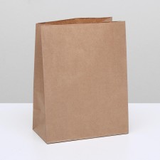 Craft package Pack Pack, rectangular bottom 22 x 12 x 29 cm 70 g/m2, set 50 pcs