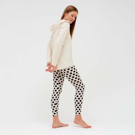 Female set (hoodies, leggings) minku beige color, river 44-1