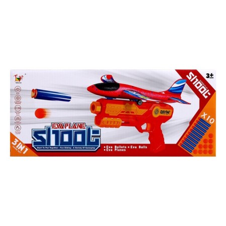 Aerodrome 2 pistol, 1 plane, 10 soft bullets and balls in the kit, MIX color-11