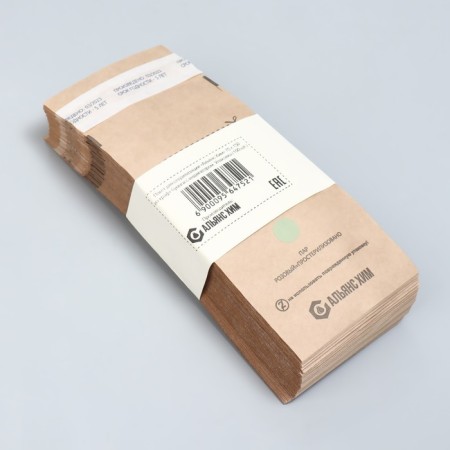 Crafts for sterilization, 75 × 150 mm, self-adhesive, packing 100 pcs, brown color-3