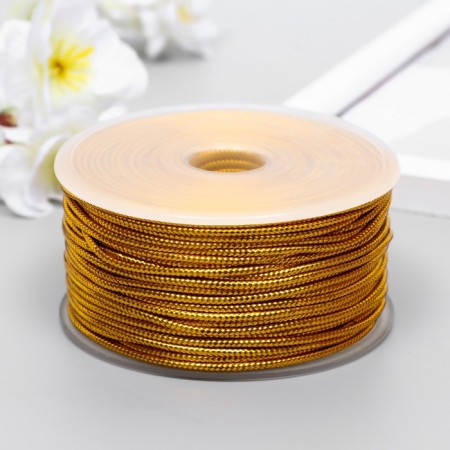 Lurex cord 2 mm, 50 m, gold-1