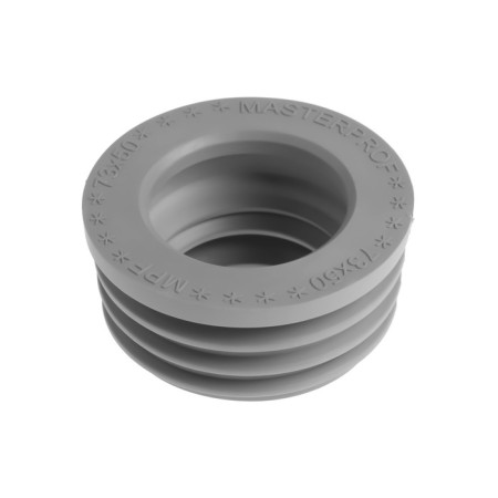 Transitional cuff Masterprof Isa. 131772, D = 73 x 50 mm, for sewer pipes, heaps, gray
