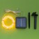 Garland “thread” 20 m dew, IP44, silver thread, 200 led, yellow glow, 2 modes, solar battery