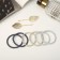 Hair set "Liora" (6 elastic bands, 2 invisibility 5.5 cm) leaflets