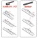 Skyway wiper brush 28 "/ 700 mm, frame, in a blist