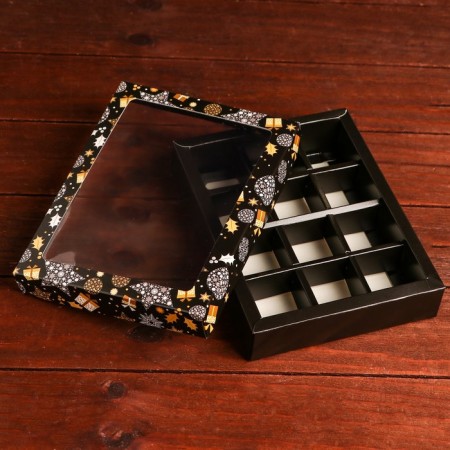 Packaging for sweets 12 pcs "New Year deer" 19 x 15 x 3.6 cm-3