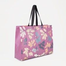 Household bag without fastening, purple color