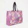 Household bag without fastening, purple color