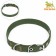 Semilant canvas collar, 52 x 2 cm, khaki