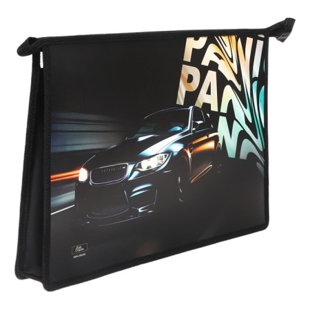 A4, 325 x 230 x 55 mm notebook folder, lightning from above, plastic, PM-A4-29 calligrata "Call Panic"-1