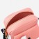 Baby bag on a long belt, external pocket, pink color