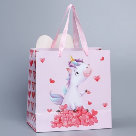 Gift package, packaging, "unicorn", 22 x 22 x 10 cm-2
