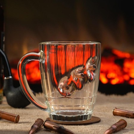 Mug "impenetrable", 3 bullets, for beer, 500 ml-2