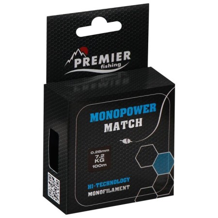 Premier Fishing Monopower Match, diameter 0.28 mm, test 7.2 kg, 100 m, blue-1