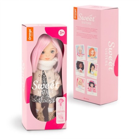 Billie soft doll "in a leather down jacket", 32 cm-1