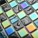 Glass mosaic Bonaparte Bondi Black-25, 300x300x4 mm