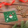 BOPP package with sticky tape, "Happy Christmas", 10 x 10+3cm