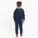 Costume for a boy (sweatshirt/pants), dark blue color, height 110