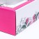 Self -charged box, with a window, "spring peonies", 19 x 19 x 9 cm set 5 pcs
