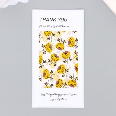 Stick Paper Gratitude "Yellow Macs" set 50 pcs 10x5 cm