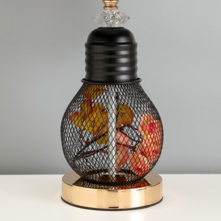 Board lamp "Markella" E27 40W black and gold 25x25x44 cm-3
