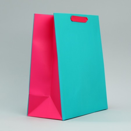 Two-color gift package, packaging, “pink-blue”, ml 23 x 27 x 11.5 cm-3