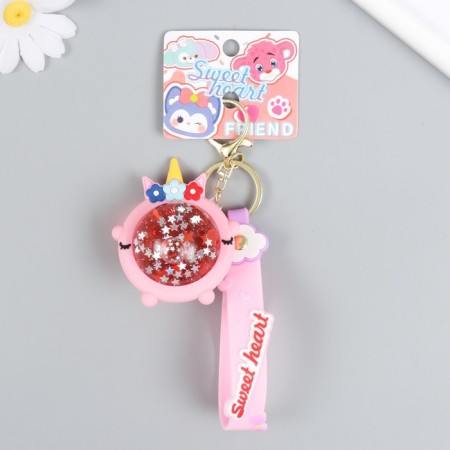 Trick Rubber "S only Room" with bracelet and carbine, pink 4x6x7.4 cm-3