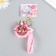 Trick Rubber "S only Room" with bracelet and carbine, pink 4x6x7.4 cm